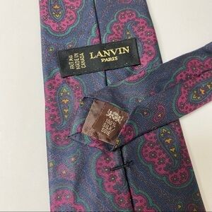 Lanvin Paris Silk Tie.